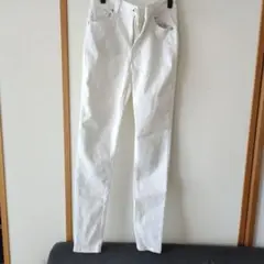 GU ホワイト スキニーパンツ Lサイズ