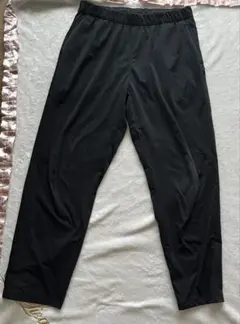 無印良品　吸汗速乾ストレッチパンツ　Lサイズ　メンズ　ブラック　黒　ズボン