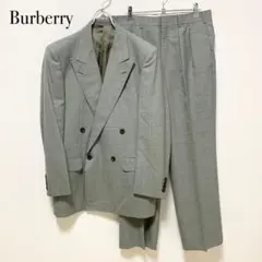 極美品 Burberry セットアップ 菅田将暉 ダブルブレスト グリーン 緑