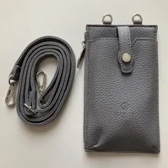 スマホショルダーバッグ ポシェット　グレージュ