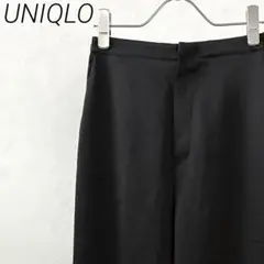 UNIQLO サテンリラックスストレートパンツ スラックス ポケット シンプル