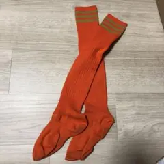 サッカー　オレンジソックス