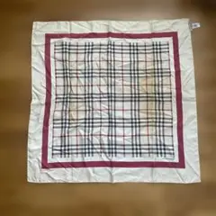 BURBERRY チェック柄 シルクスカーフ