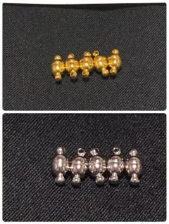 マグネットクラスプ　シルバー＆ゴールド