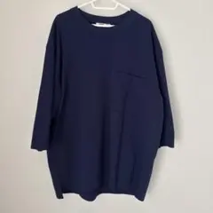 ユニクロU オーバーサイズTシャツ　ネイビー　XLサイズ