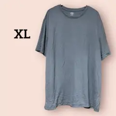 ATHLETICグレー クルーネックTシャツ 【XL】速乾