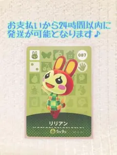 未使用.あつ森amiiboカード.リリアン