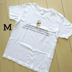 美品 Disney プーさん半袖Tシャツ Mサイズ