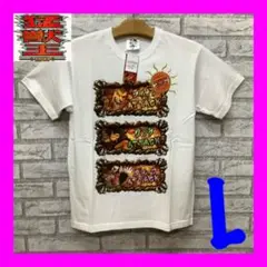 パチスロ 猛獣王 獣王 サバンナチャンス Tシャツ メンズ L ホワイト