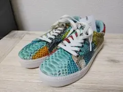 【美品】パイソン革 本革 レディース スニーカー