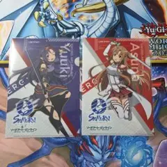 ソードアートオンライン　サムライエナジー　A5クリアファイル　アスナ ユウキ