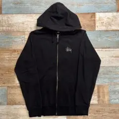 STUSSY Parker hoodie zip up black