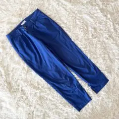 《アースミュージックアンドエコロジー》【M】パンツ ブルー クロップド丈 春夏