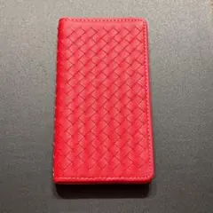 Android One S9 S10 KC-S304 ケース 手帳 カバー 赤