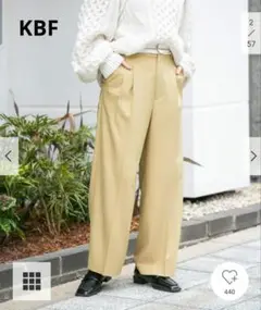 KBF マーベルトデザインパンツ CAMEL　size38　秋冬トレンド