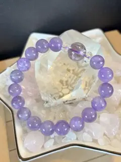 【No851】虹入りラベンダーアメジスト　ラベンダーアメジスト　カット水晶