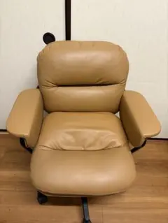 椅子ベージュ ゲーミングチェア 合成皮革