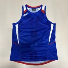 BLK タンクトップ 青 サモア柄