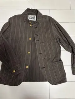 ダッパーズ　ダークブラウン カバーオール ボタン付き　サイズ38 b91641aaf9cdd8f426805fef950193