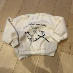 mtm ノーブランド トップス 90 裏起毛 韓国子ども服
