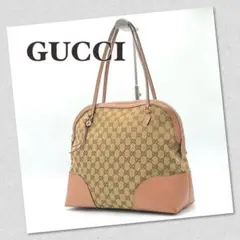 【希少】GUCCI グッチ GG ショルダーバッグ ピンクベージュ