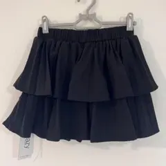 【新品】Dazy黒 フレアミニスカート ティアードミニスカート インパン付き
