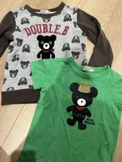 DOUBLE.B & MIKI HOUSE Tシャツ 100 2枚セット