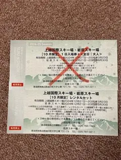 showさん購入予定上越国際スキー場レンタル券 4枚 showさん購入予定上越国際スキー場レンタル券 4枚 スキー
