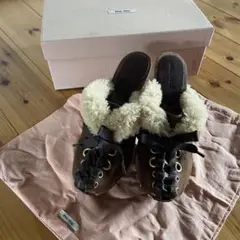 MIU MIU ミュウミュウのモフモフサボ風パンプス36