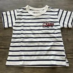 petit main ストライプ Tシャツ 80