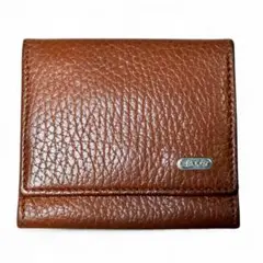 BALLY ブラウンレザーコインケース