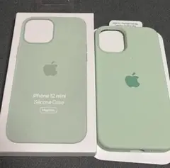新品未開封の純正iPhone 12 mini シリコンケース ミントグリーン