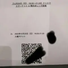 クリスマスマーケット チケット 赤レンガ倉庫 2名分 25日