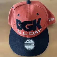 ニューエラ　DGK ALL-DAY メンズ　帽子　キャップ　オレンジ　58cm