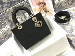 Dior ブラックショルダーバッグ