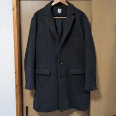 University of Oxford　チェスターコート　ダークグレー　LL