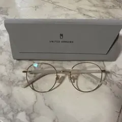 UNITED ARROWS ゴールドフレーム メガネ
