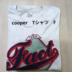1990年 プリント Tシャツ グレー　F　大きめ
