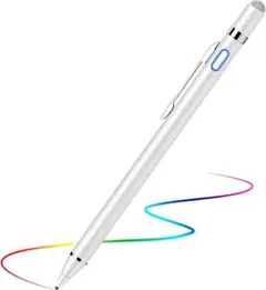 タッチペン 極細 スタイラスペン タブレット スマートフォン USB充電式
