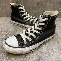 ✨極美品✨コンバース CONVERSE オールスター【23】オールレザー 黒