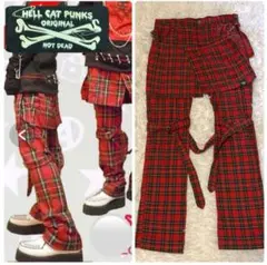 HELL CAT PUNKS ヘルキャットパンクス＊ボンテージパンツ チェック