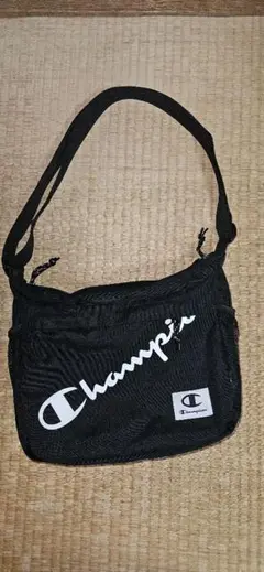 Champion メッシュショルダーバッグ ブラック