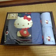 HELLO KITTY バスタオルとミニハンカチタオルセット