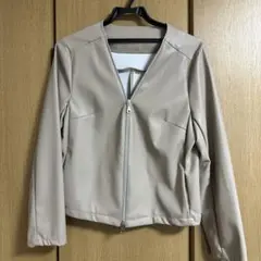 美品　CEST MOIJEU ジップアップ　レザー調