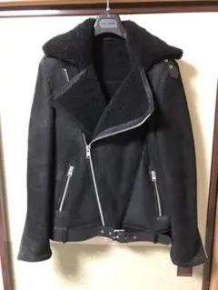 定価21万ALL SAINTS 希少（M）S！ムートンジャケット美品 定価21万ALL SAINTS 希少（M）S！ムートンジャケット美品
