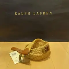 Ralph Lauren コレクション ベルト S 76cm 麻 新品 未使用