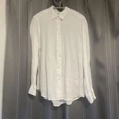 UNIQLO リネンシャツ　レディース　Mサイズ ホワイト　麻