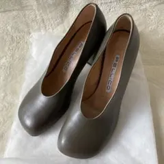 ★美品★ペリーコ★パンプス★MILENA★ミレーナ★カーキ★スクエアトゥ★