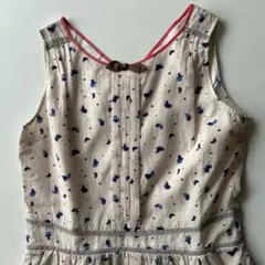 haupia 蝶柄 ノースリーブ ワンピース ハウピア●38