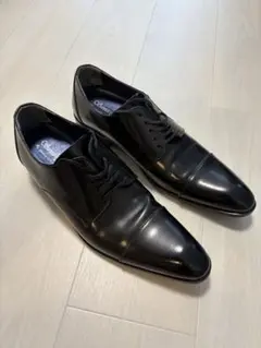 極美品　サンタフェリーチェ (26.5) レザードレスシューズ　ストレートチップ santa felice サンタフェリーチェ ドレスシューズ 良好 26 1/2